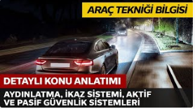 Aydınlatma, İkaz Sistemi, Aktif ve Pasif Güvenlik Sistemleri 